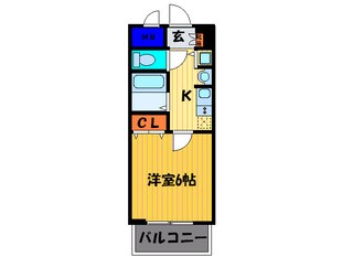 アクロス京都七条鴨川御苑(605)の物件間取画像